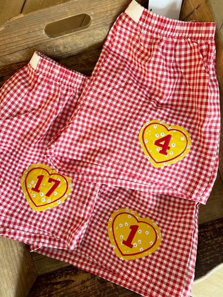 Plaid Pajama Pants (College logo or Greek Life)