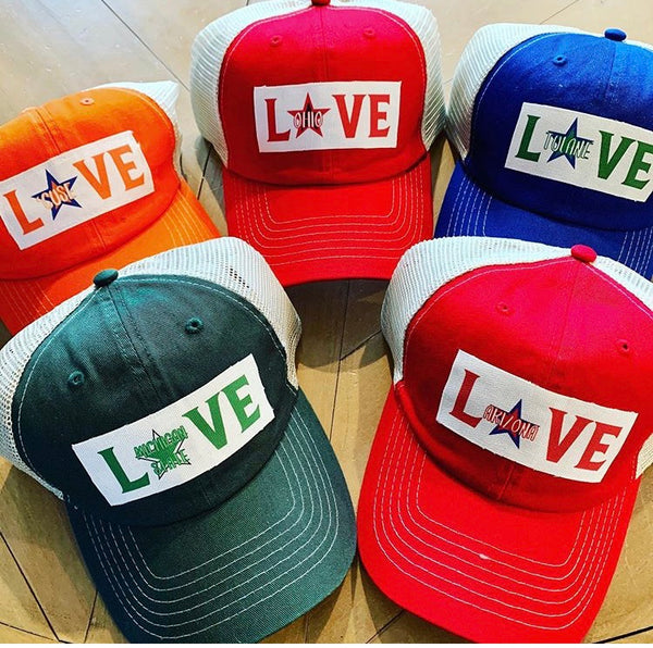 College LOVE Hats